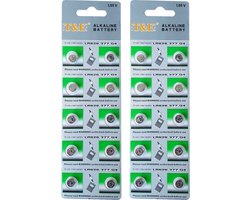 20 stuks! - T&E alkaline batterij - LR626- horloge batterij - rekenmachine batterij