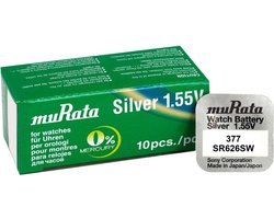 377 horloge batterij SR626SW Murata - 10 stuks