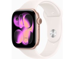Apple Watch 11 - Wifi - 42mm - Rose Gold Aluminium Case with Light Blush Sport Band - M/L