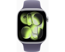 Apple Watch 11 - Wifi - 42mm - Silver Aluminium Case with Purple Fog Sport Band - M/L