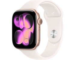 Apple Watch 11 - Wifi - 46mm - Rose Gold Aluminium Case with Light Blush Sport Band - S/M
