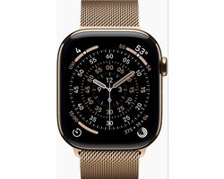 Apple Watch 11 - Wifi + 5G - 42mm - Gold Titanium Case with Gold Milanese Loop