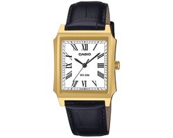 Casio Casio Collection MTP-B190GL-7BVEF Horloge - Leer - Zwart - Ø 32.5 mm