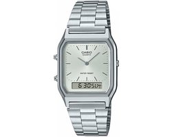 Casio Casio Collection Vintage AQ-230A-7AMQYES Horloge - Staal - Zilverkleurig - Ø 31.5 mm
