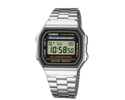 Casio Vintage Iconic A168WA-1YES Unisex Horloge 36,3 mm - Zilverkleurig