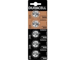 Duracell CR2032 - 3V - Knoopcel batterij - 5 stuks