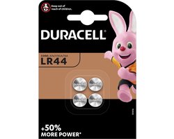 Duracell Specialty LR44 Alkaline-knoopcelbatterij- 1,5V, 76A - 4 stuks