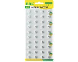 EBL 40-Pack LR41 AG3 - 1.5V Alkaline LR41 Knoopcelbatterij
