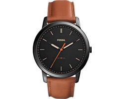 Fossil The Minimalist FS5305 Herenhorloge 44 mm - Zwart