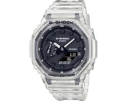 G-Shock GA-2100SKE-7AER horloge transparant zwarte wijzerplaat