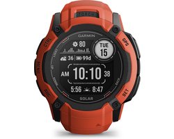 Garmin Instinct 2X Solar - Smartwatch - Oneindige batterijduur met Solar - Ingebouwde zaklamp - Multi-band GNSS - Flame Red