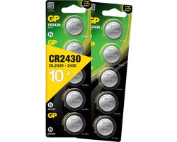 GP Lithium knoopcellen CR2430 - batterijen CR2430 3V - 10 stuks