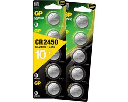 GP Super Lithium CR2450 - batterijen CR2450 - 3V knoopcel batterij - 10 stuks