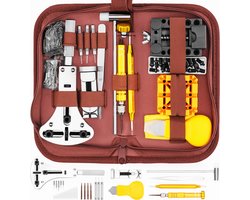 Happy Goods Horloge Gereedschap - Horlogeband Inkorter - 160 delig - Horloge Reparatie Set - tot 55 mm - Horloge Opener - Horloge Schroevendraaierset - Horlogekast Opener - Horlogegereedschap