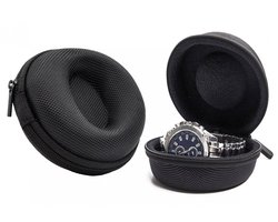 Horloge Etui - 2 stuks - Horloge Doos - Voor 1 Horloge - Smartwatch Reis Etui - Horloge Travel Case - Horlogedoos - Horloge Opbergdoos Heren - Reisaccessoires - Sieradendoos