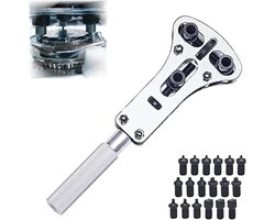 Horloge opener - Horloge Gereedschap - horlogekast opener - Horloge Reparatie - horloge reparatie gereedschap - horloge achterkant opener sleutel - horloge kast verwijderings gereedschap - met openingsschroeven - voor diameters kleiner dan 55 mm