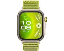 HUAWEI WATCH FIT 4 Pro - Groen geweven horlogeband | Ultra slank design | ECG Functie | Geavanceerde sportmodi | Tot 10 dagen batterijduur | Compatible met iOS & Android