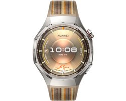 Huawei WATCH GT 6 Pro 46mm Bruin | 21 dagen batterijduur – Nauwkeurige GPS & hartslagmeting – Innovatieve professionele fiets-tracking – Saffierglas & titanium behuizing – ECG – Compatibel met iOS & Android