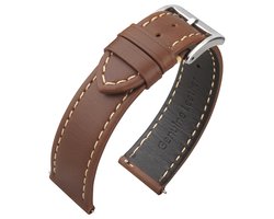 Kalfslederen Horlogebandje Bruin 20mm