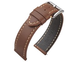 Kalfslederen Horlogebandje Bruin 22mm