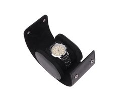 Luxe Horloge Rol 1 Stuk | Horlogedoos | Horloge Etui Leer | Watch Roll | Horloge Houder Sieradendoos | Horloge Opbergdoos Heren | Zwart