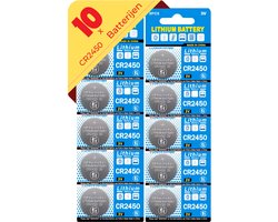 Maxenza CR2450 Lithium Batterijen - 10 Stuks - CR2450 Lithium 3v batterij - CR 2450 - CR2450 Batterij