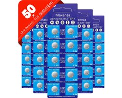 Maxenza LR41 Batterij - AG3 - AG3 Batterij - Alkaline Knoopcel Batterij - 50 Batterijen