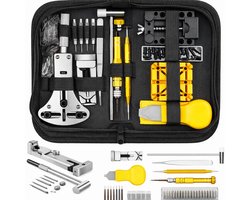 Nifkos - Premium Horloge Gereedschap - Horlogeband Inkorter - 160 delig - Horloge Reparatie Set - tot 55 mm - Horloge Opener - Horloge Schroevendraaierset - Horlogekast Opener - Horlogegereedschap