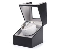Olvy Time - Watchwinder - Met Poetsdoekje - Horloge Opwinder - Automatische Horloge Winder - 1 Horloge