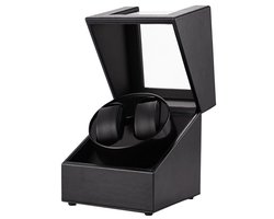 Olvy Time - Watchwinder - Voor 2 Horloges - Horloge Opwinder - Horloge Winder - Zwart
