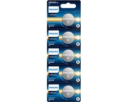 Philips CR2450 Lithium Knoopcel Batterij 5 Stuks