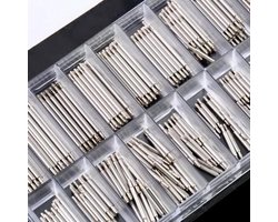 Pinnetjes voor je Horloge - Set van 360 Stuks van 8 tot en met 25 mm - Inkort Set Horlogeband