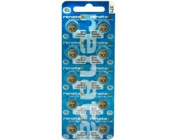 Renata 371 / SR920SW zilveroxide knoopcel horloge batterij 10 Stuks
