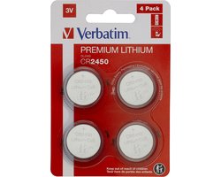Verbatim Lithiumbatterij Knoopcel CR2450 - 3V - 4x