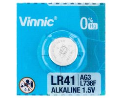 Vinnic LR41 - Batterijen - Knoopcel - 10 stuks