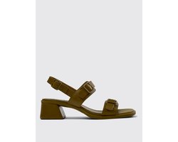Buckle Strapped Heeled Sandals Wo - Green