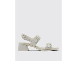Buckled Heeled Sandals Wo - White