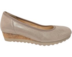 Gabor 82.641.12 Pumps Leer Beige Dames Sleehak - Beige/Goud - 39