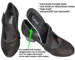 Gabor -Dames - zwart - pumps & hakschoenen - maat 35.5