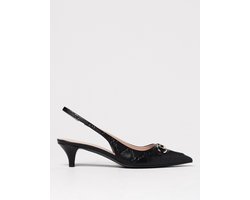 Horsebit Slingback Kitten Heels Wo - Black Pumps