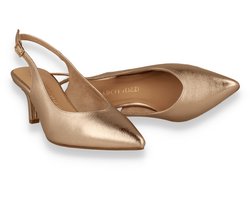 Marco Tozzi Dames Slingback Platinum | Goud | Maat: 37
