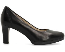 No Stress - Dames - Zwarte leren pumps - Maat 38