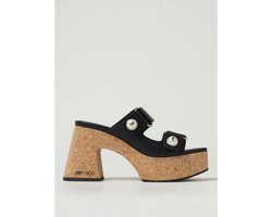 Platform Wedge Sandals Wo - Black Heels