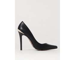 PointedToe Stiletto Heels Gold Accent Wo - Black Pumps