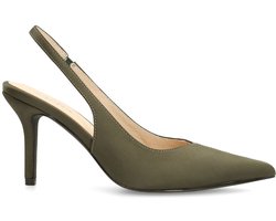 Sacha - Dames - Groene slingback pumps - Maat 42