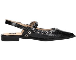 SUB55 Slingback Slingbacks - Zwart lak - Maat 41