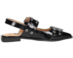 SUB55 Slingbacks Slingbacks - Zwart lak - Maat 41