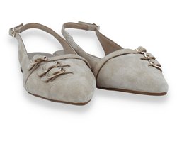 Tango Dames Slingback Duna 4-j Suede | Beige | Maat: 37