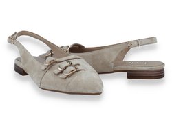 Tango Dames Slingback Duna 4-j Suede | Beige | Maat: 39