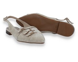 Tango Dames Slingback Duna 4-j Suede | Beige | Maat: 40